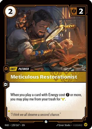 Meticulous Restorationist (120/167) - Radiance