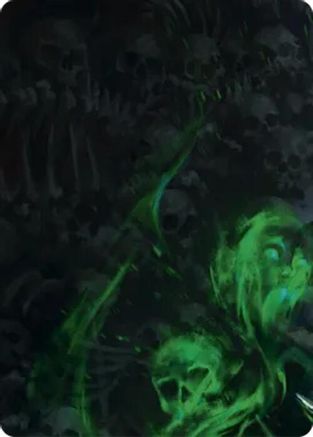 Malice, Domina of the Dead // Levia, Shadowborn Abomination Double Sided Art Card (Top Left) - GEM Pack 6