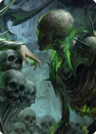 Malice, Domina of the Dead // Levia, Shadowborn Abomination Double Sided Art Card (Middle Right) - GEM Pack 6