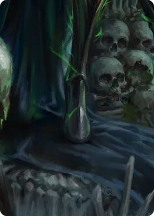 Malice, Domina of the Dead // Levia, Shadowborn Abomination Double Sided Art Card (Bottom Center) - GEM Pack 6