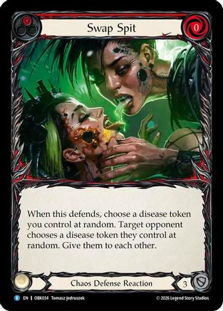 Swap Spit (Red) (OBK034) - Outbreak Rainbow Foil
