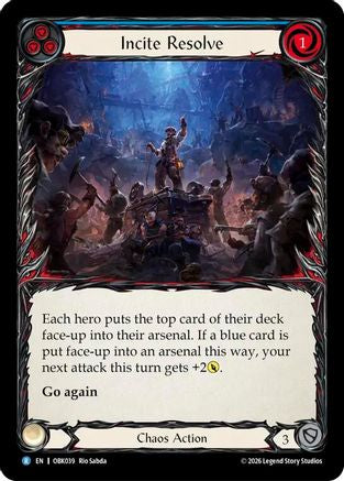 Incite Resolve (OBK039) - Outbreak Rainbow Foil