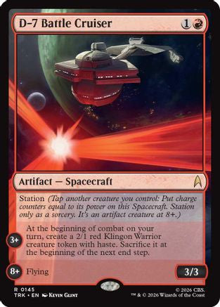D-7 Battle Cruiser (TRK-145) [Star Trek] Foil