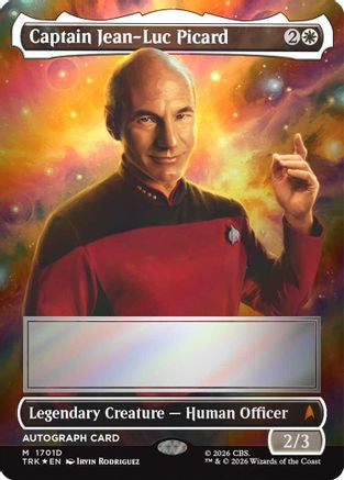 Captain Jean-Luc Picard (Borderless) (Signed) (TRK-1701) [Star Trek] Foil