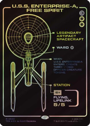 U.S.S. Enterprise-A, Free Spirit (Showcase) (TRK-550) [Star Trek] Foil