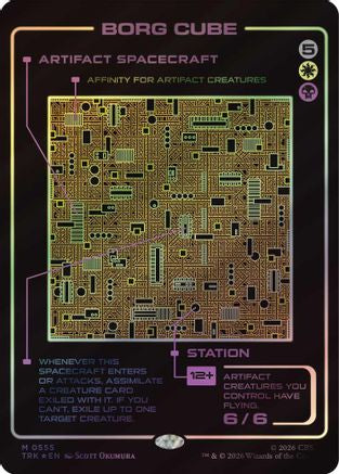Borg Cube (Showcase) (TRK-555) [Star Trek] Foil
