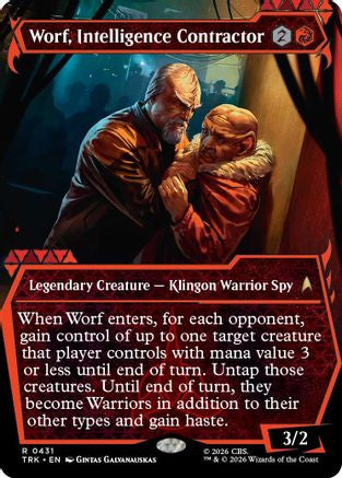 Worf, Intelligence Contractor (Showcase) (TRK-431) [Star Trek] Foil