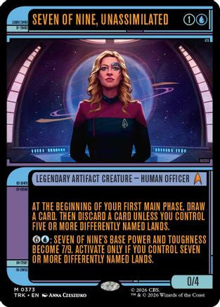 Seven of Nine, Unassimilated (Showcase) (TRK-373) [Star Trek] Foil