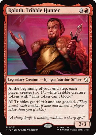 Koloth, Tribble Hunter (TRK-072) [Star Trek] Foil