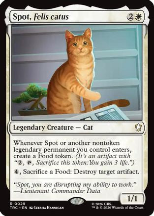 Spot, Felis catus (Surge Foil) (TRC-029) [Commander: Star Trek] Foil
