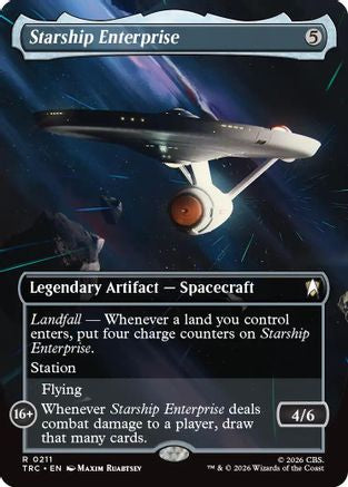 Starship Enterprise (Borderless) (TRC-211) [Commander: Star Trek]