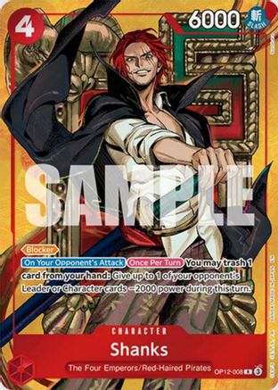 Shanks (OP12-008) (Mini Case Set Vol. 3 Sunohara Artwork) (OP12-008) - One Piece Promotion Cards Foil