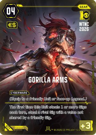 Gorilla Arms (Pre-release) (011) - Set 1 Promos Foil