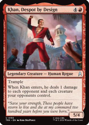 Khan, Despot by Design (TRK-155) [Star Trek] Foil