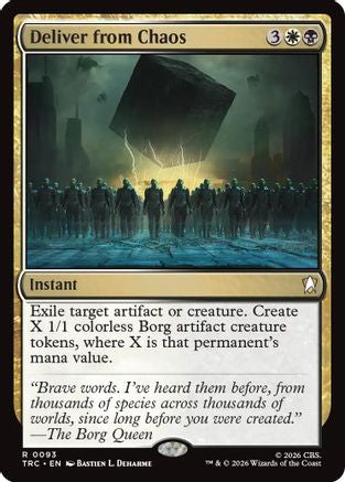 Deliver from Chaos (Surge Foil) (TRC-093) [Commander: Star Trek] Foil