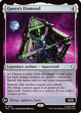 Queen's Diamond (Surge Foil) (TRC-118) [Commander: Star Trek] Foil