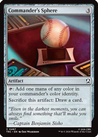Commander's Sphere (Surge Foil) (TRC-487) [Commander: Star Trek] Foil