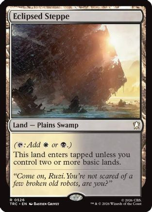 Eclipsed Steppe (Surge Foil) (TRC-526) [Commander: Star Trek] Foil