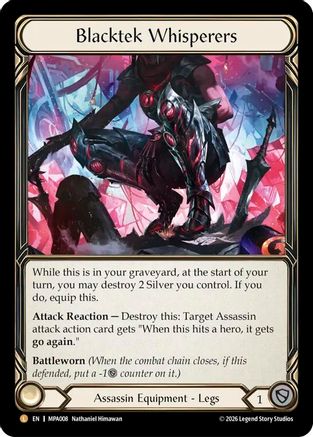 Blacktek Whisperers (MPA008) - Mastery Pack Assassin Rainbow Foil
