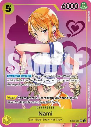 Nami (055) (Kentaro Yabuki) (EB05-055) - Extra Booster: One Piece Heroines Edition Vol. 2 Foil