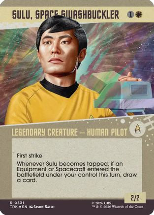 Sulu, Space Swashbuckler (Showcase) (Surge Foil) (TRK-531) [Star Trek] Foil