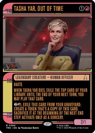 Tasha Yar, Out of Time (Showcase) (TRK-384) [Star Trek] Foil