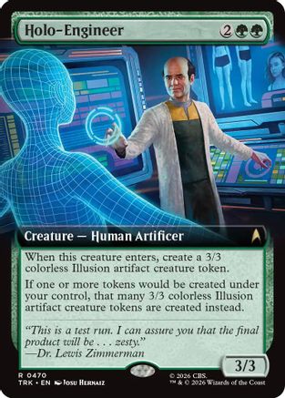 Holo-Engineer (Extended Art) (TRK-470) [Star Trek] Foil