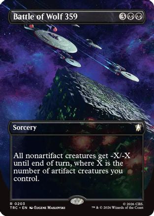 Battle of Wolf 359 (Borderless) (TRC-203) [Commander: Star Trek] Foil