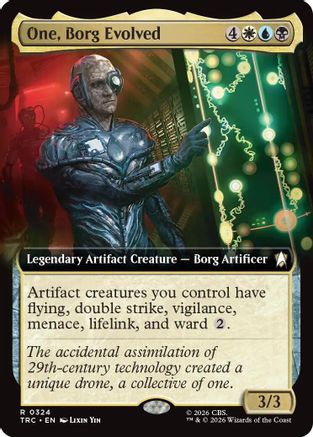 One, Borg Evolved (Extended Art) (TRC-324) [Commander: Star Trek]
