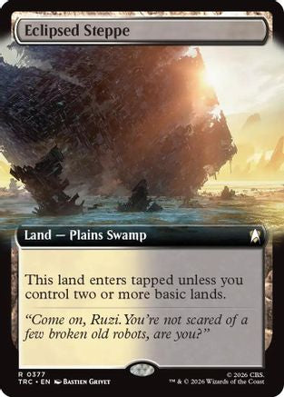 Eclipsed Steppe (Extended Art) (TRC-377) [Commander: Star Trek]