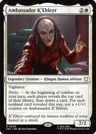 Ambassador K'Ehleyr (Surge Foil) (TRC-009) [Commander: Star Trek] Foil