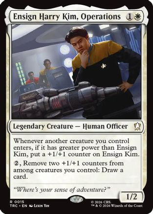 Ensign Harry Kim, Operations (Surge Foil) (TRC-015) [Commander: Star Trek] Foil