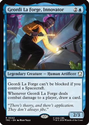Geordi La Forge, Innovator (Surge Foil) (TRC-042) [Commander: Star Trek] Foil