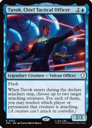 Tuvok, Chief Tactical Officer (Surge Foil) (TRC-053) [Commander: Star Trek] Foil
