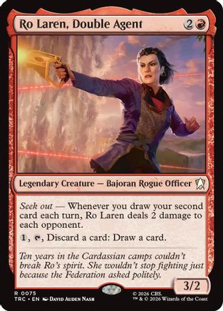 Ro Laren, Double Agent (Surge Foil) (TRC-075) [Commander: Star Trek] Foil