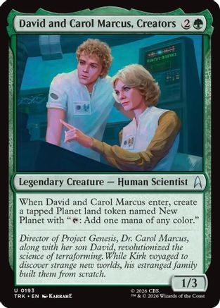David and Carol Marcus, Creators (TRK-193) [Star Trek] Foil