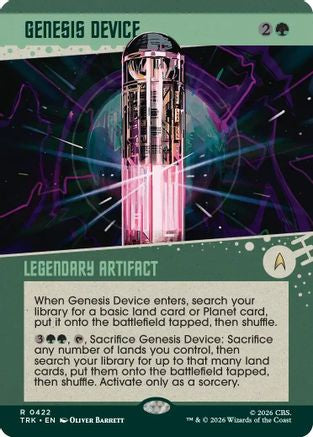 Genesis Device (Showcase) (TRK-422) [Star Trek]