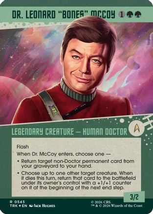 Dr. Leonard "Bones" McCoy (Showcase) (Surge Foil) (TRK-545) [Star Trek] Foil