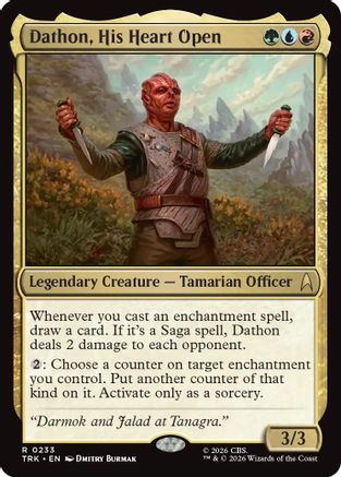 Dathon, His Heart Open (TRK-233) [Star Trek] Foil