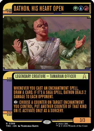 Dathon, His Heart Open (Showcase) (TRK-388) [Star Trek] Foil