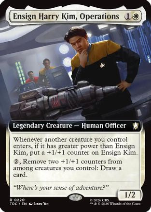 Ensign Harry Kim, Operations (Extended Art) (TRC-220) [Commander: Star Trek]