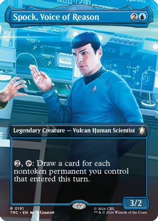 Spock, Voice of Reason (Borderless) (TRC-181) [Commander: Star Trek]