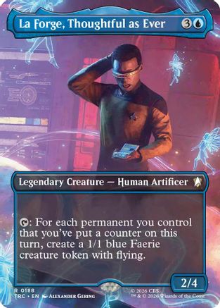 La Forge, Thoughtful as Ever (Borderless) (TRC-188) [Commander: Star Trek] Foil