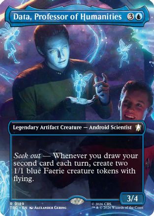 Data, Professor of Humanities (Borderless) (TRC-189) [Commander: Star Trek]