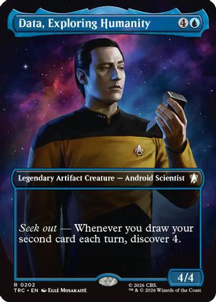 Data, Exploring Humanity (Borderless) (TRC-202) [Commander: Star Trek] Foil