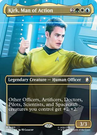 Kirk, Man of Action (Borderless) (TRC-180) [Commander: Star Trek] Foil