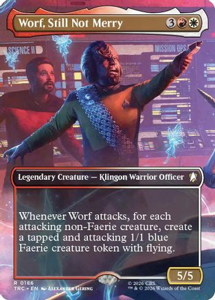 Worf, Still Not Merry (Borderless) (TRC-186) [Commander: Star Trek]