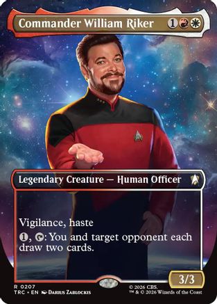 Commander William Riker (Borderless) (TRC-207) [Commander: Star Trek]