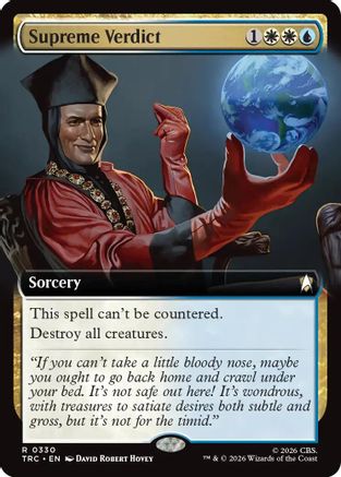 Supreme Verdict (Extended Art) (TRC-330) [Commander: Star Trek]