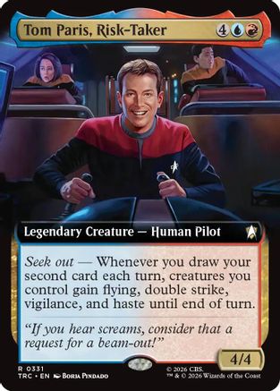 Tom Paris, Risk-Taker (Extended Art) (TRC-331) [Commander: Star Trek]